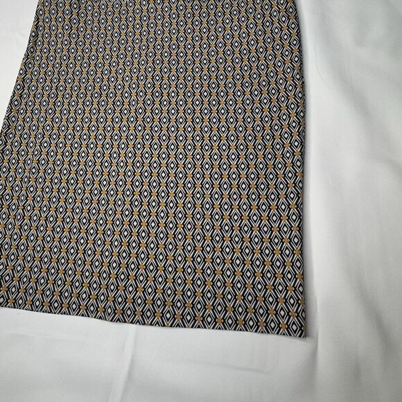 Ashley Blue Sz L P Knit Knee Length Straight & Pencil Skirt Geometric Women's - Picture 3 of 11